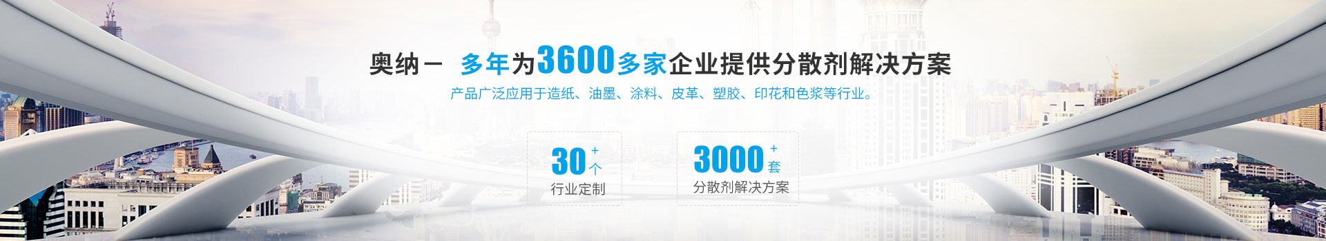 奧納為3600多家企業(yè)提供分散劑解決方案